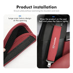 Suede Seat Belt Pads – Shoulder Protection for Hyundai Interior Comfort