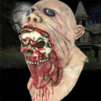 Bloody Skull Latex Mask – Double-Layer Horror Prop for Halloween Cosplay