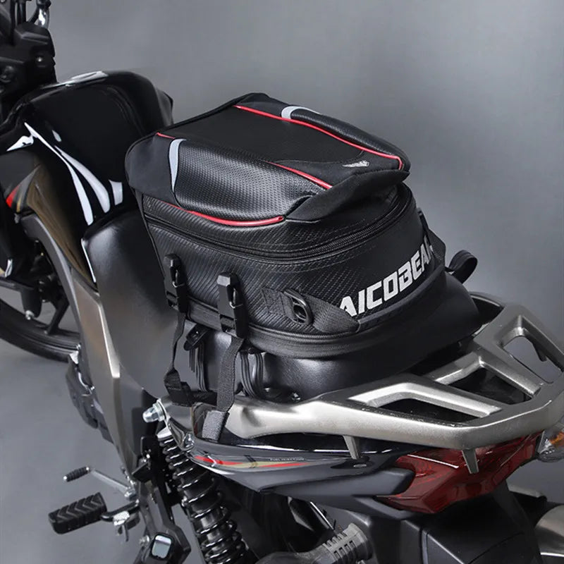 Waterproof Motorcycle Tail Bag – Large Capacity Luggage for Travel