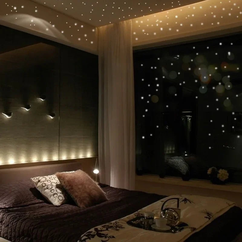 Luminous Star Wall Stickers – Glow in the Dark Vinyl Decor for Kids Rooms