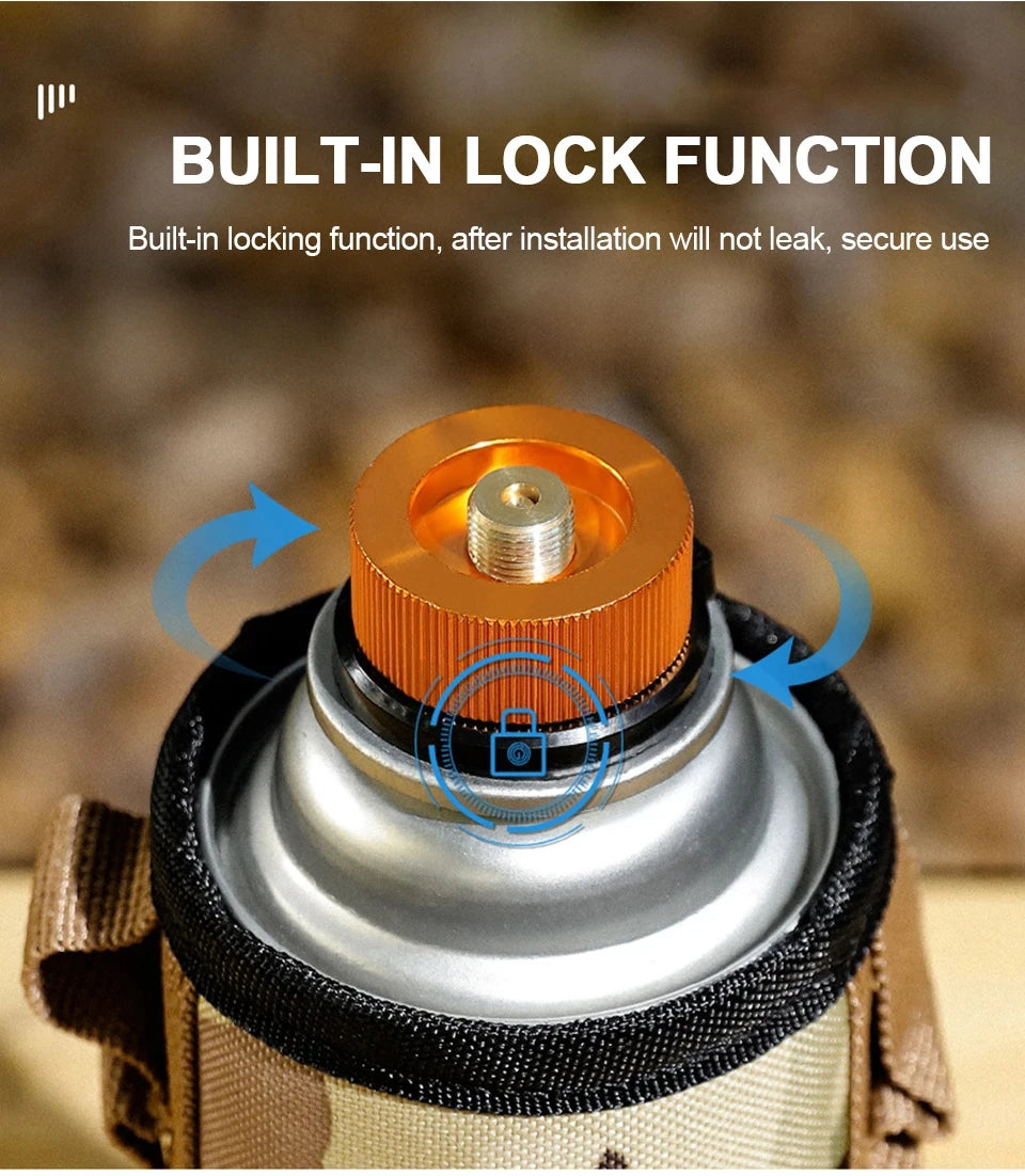 Camping Stove Adapter – Gas Cylinder Valve Converter for Outdoor Cooking
