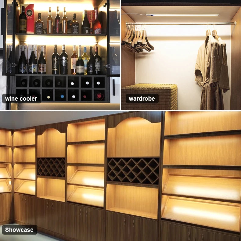 Motion Sensor LED Light Bar – Hand Sweep Cabinet Lamp for Kitchen and Wardrobe