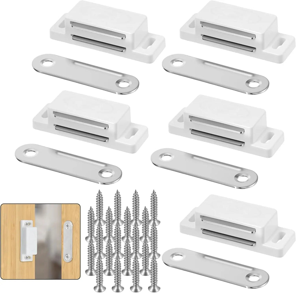 Magnetic Cabinet Door Catches – Small Furniture Hardware for Kitchen Closets