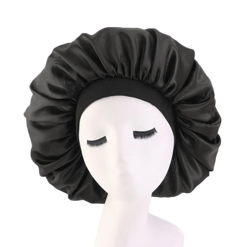 Extra Large Satin Sleep Bonnet – Silky Hair Protection for Curly Hair
