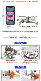 Portable Folding Camping Stove – 3500W High Power for Hiking and Backpacking