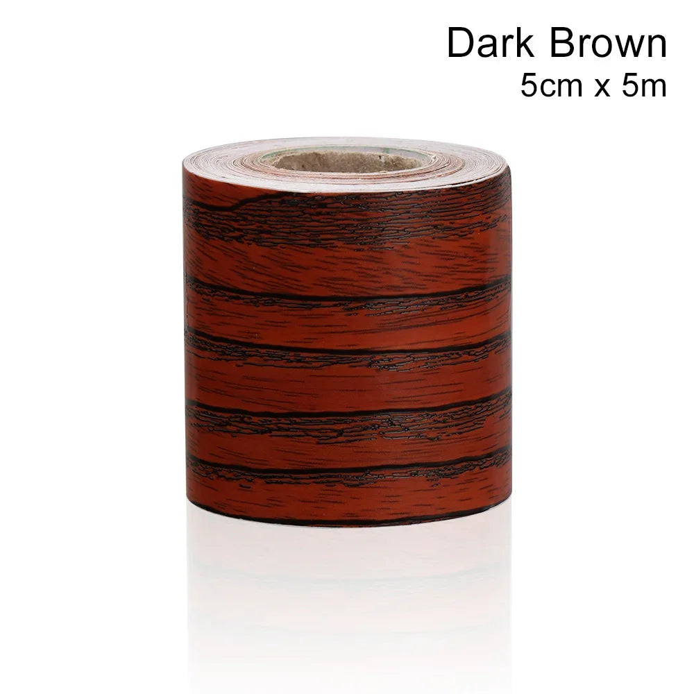 Self-Adhesive Wood Border Decal – Waterproof PVC Skirting for Home Decor
