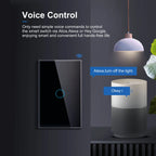 Smart Wifi Touch Light Switch – No Neutral Wire Required for Home Automation