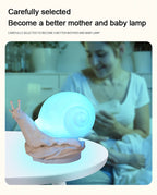 Cute Snail Night Light – Color Changing Bedside Lamp for Kids Room Decor
