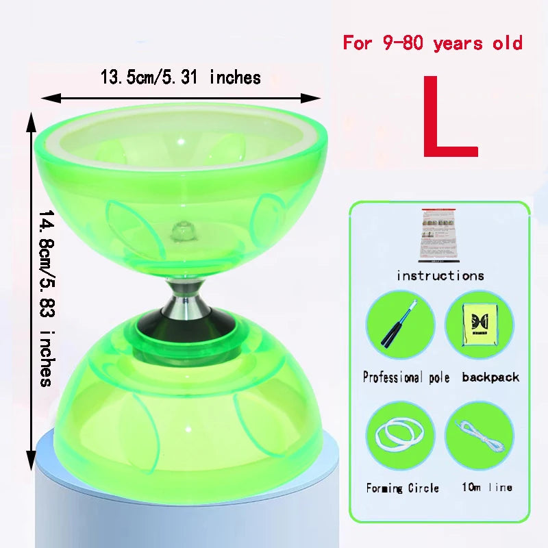 Portable Chinese Yoyo Diabolo – Agility Exercise Gear for Kids and Adults