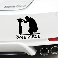 Luffy Pirate Anime Sticker – Reflective Decal for Car Motorcycle Laptop