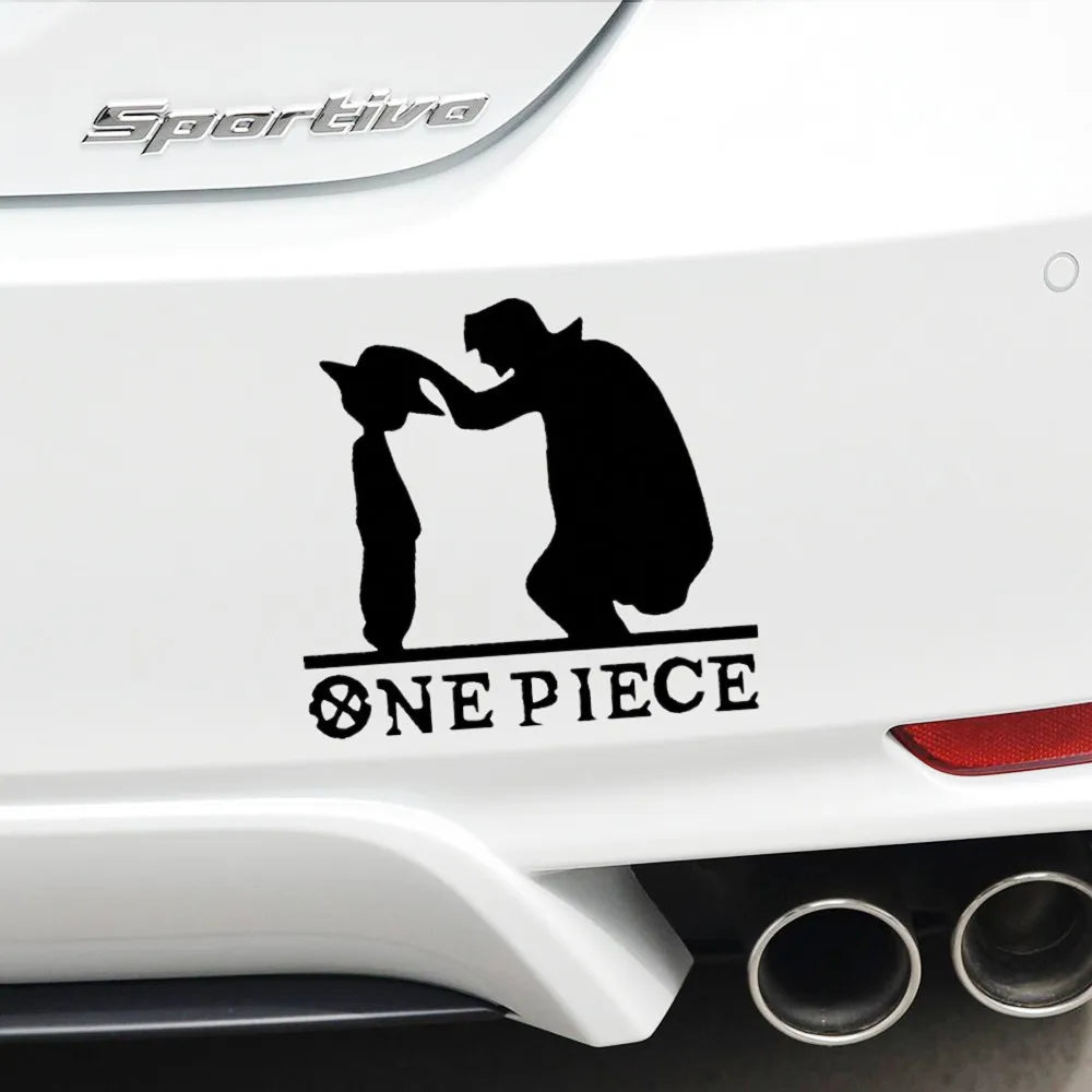 Luffy Pirate Anime Sticker – Reflective Decal for Car Motorcycle Laptop