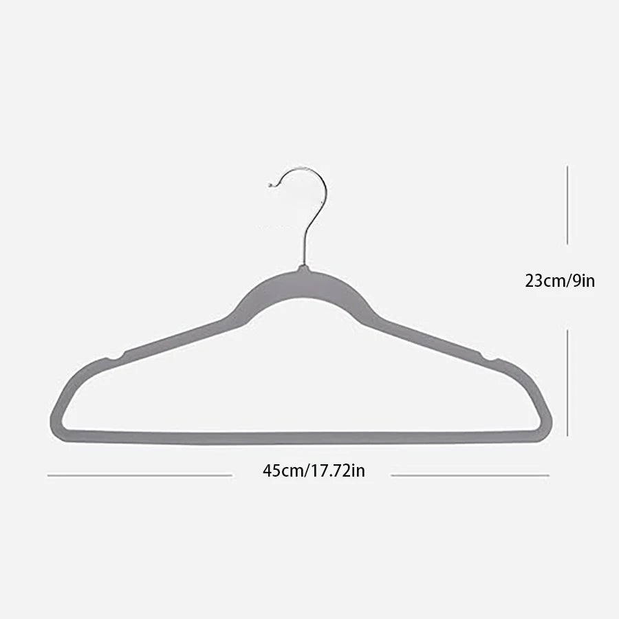 Velvet Non-Slip Hangers – Heavy Duty Space Saving Garment Hangers for Closets