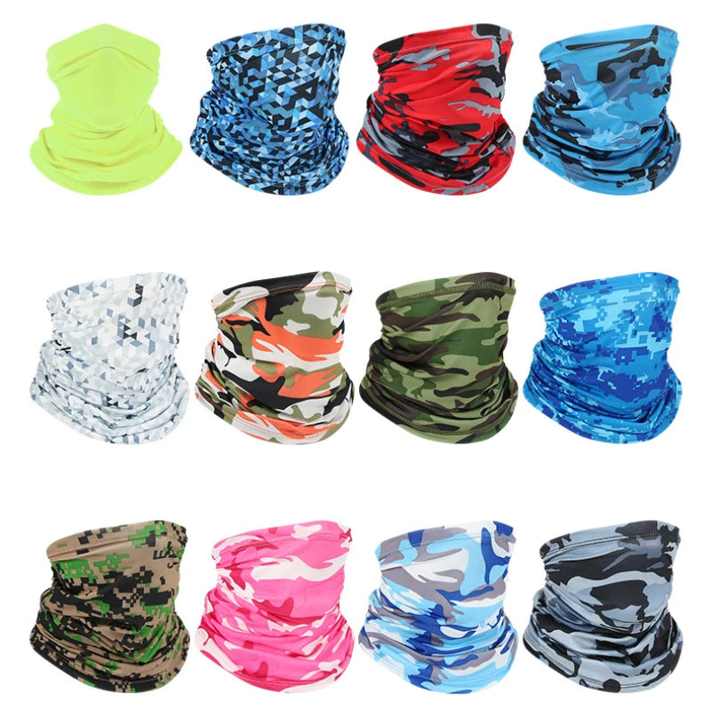 Ice Silk Neck Gaiter – Sun Protection for Motorcycle Riding and Sports