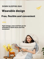 Stretchable Down Sleeping Bag – Ultralight Machine Washable for Camping