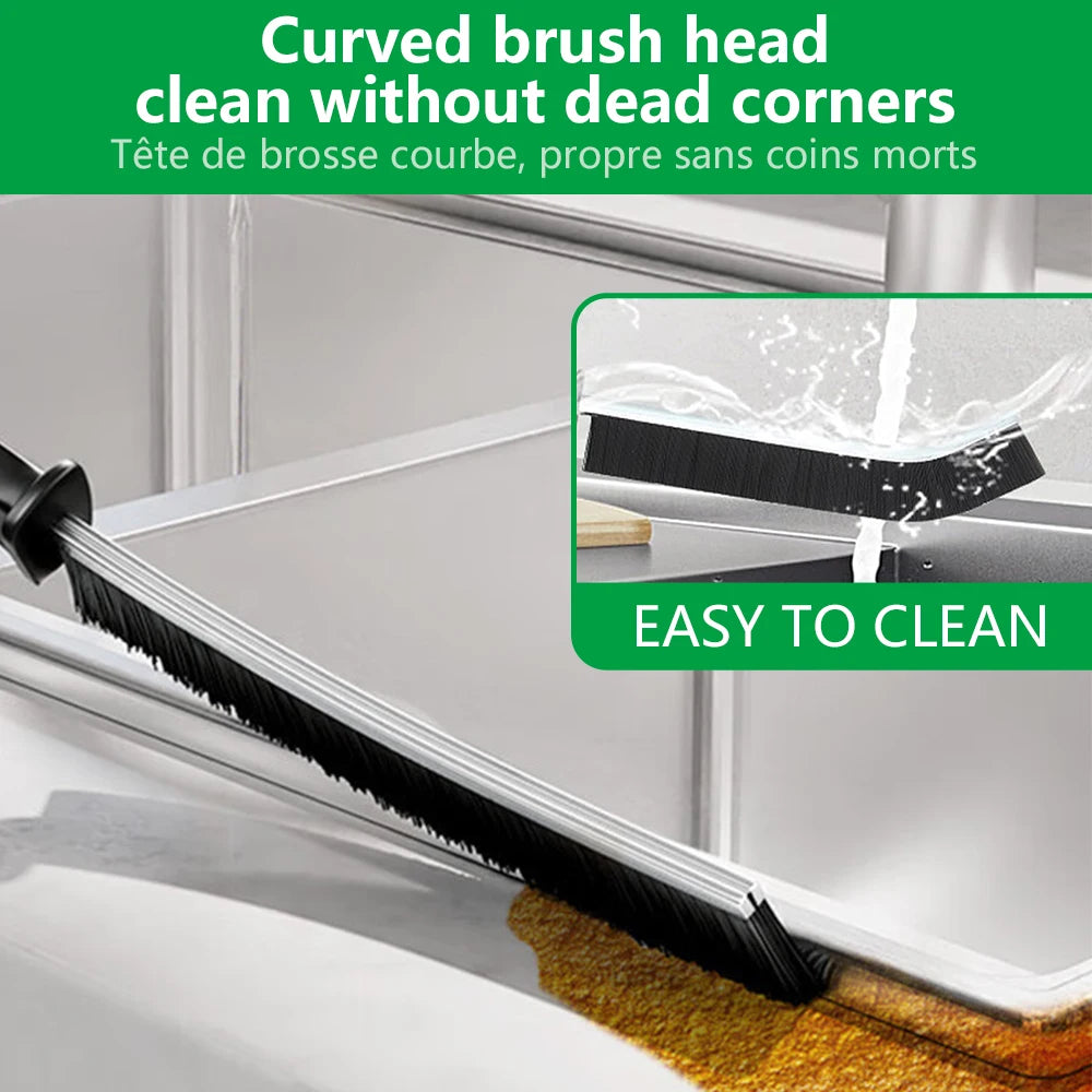 Hard Bristle Crevice Brush – Precision Scrubber for Kitchen and Tile Seams