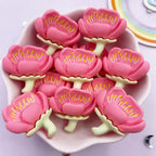 Resin Cherry Blossom Flatbacks – Colorful DIY Stones for Scrapbook Crafts