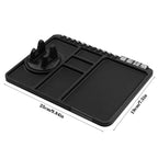 Silicone Dashboard Phone Pad – 4-in-1 Parking Number Card for Car Navigation