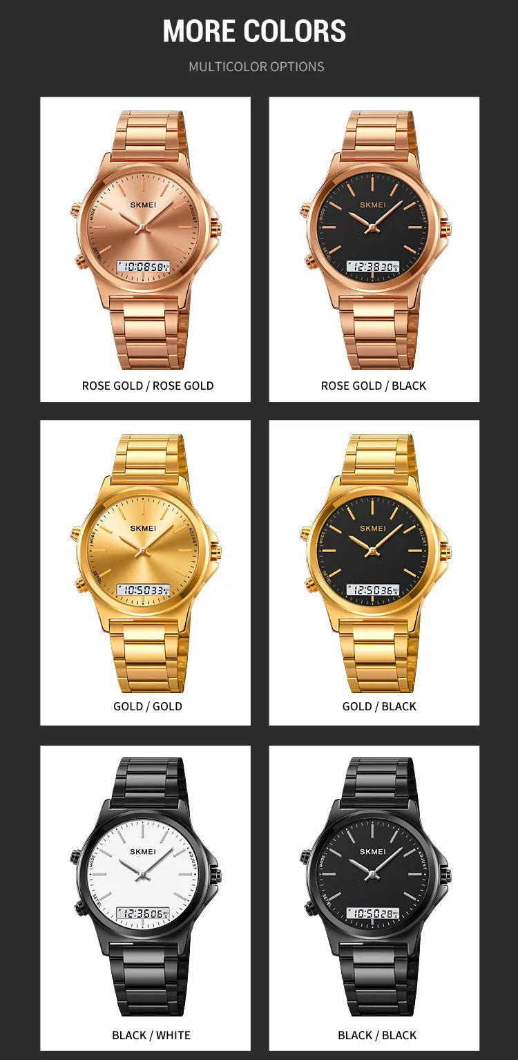 Digital Sport Watch – Waterproof Triple Time Display for Men