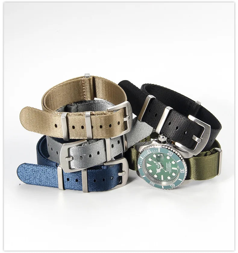 Nylon Watch Strap – 20mm 22mm Sport Band for Omega Seiko Rolex