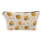 Large Animal Makeup Bag – Flamingo Cat Print Organizer for Travel Cosmetics