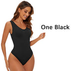 Seamless Tummy Control Bodysuit – Open Crotch Fajas for Women Shapewear