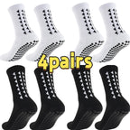 Non-Slip Grip Athletic Socks – Towel Bottom for Soccer Football and Running