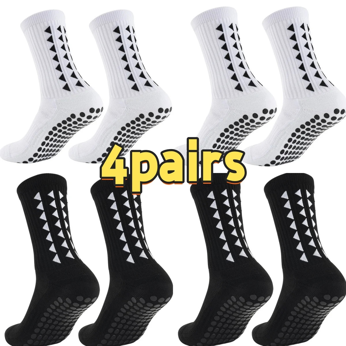 Non-Slip Grip Athletic Socks – Towel Bottom for Soccer Football and Running