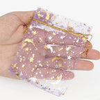 Organza Drawstring Gift Bags – 10x12cm Mesh Pouches for Wedding Party Favors