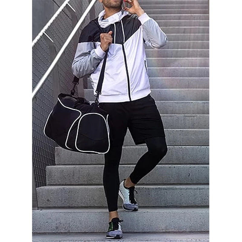 2-in-1 Men's Athletic Pants – Training Trousers for Gym Fitness Running