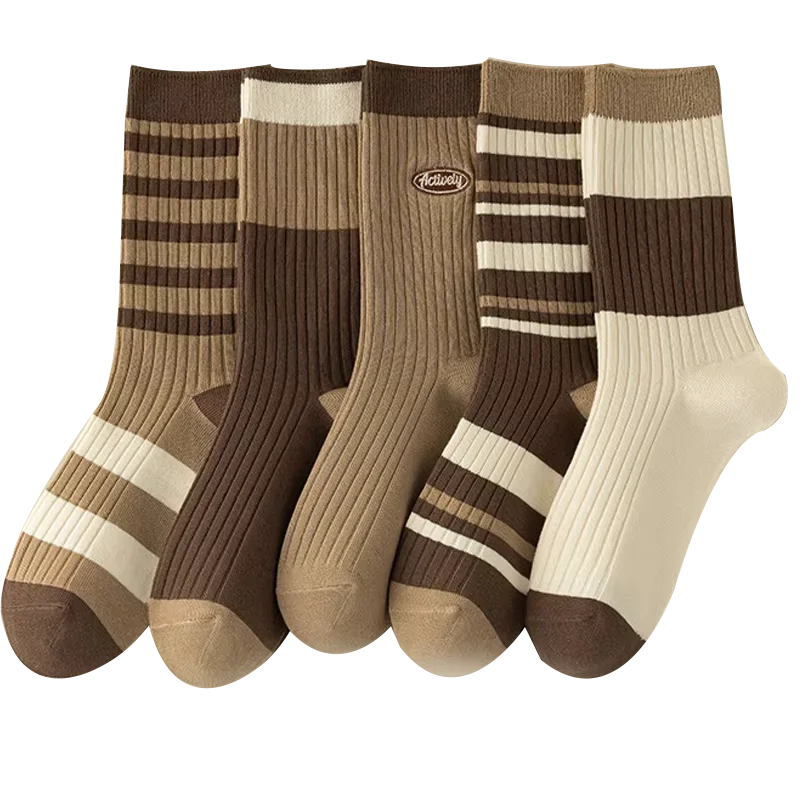 Ruffled Mid-Tube Socks – Breathable Cotton Casual Wear for Women