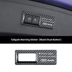 Tailgate Warning Sticker – Reflective Decal for Audi S-Line Trunk Access