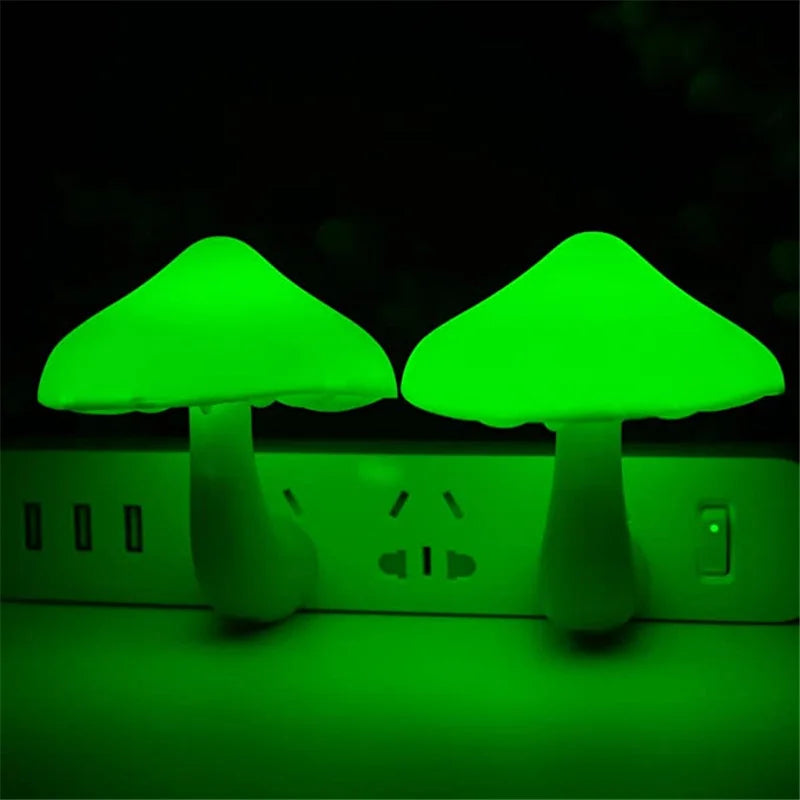 Mushroom LED Night Light – Automatic Sensor Lamp for Kids Bedroom Decor