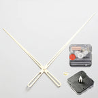 High Torque Wall Clock Mechanism – DIY Repair Kit with Gold and Black Hands