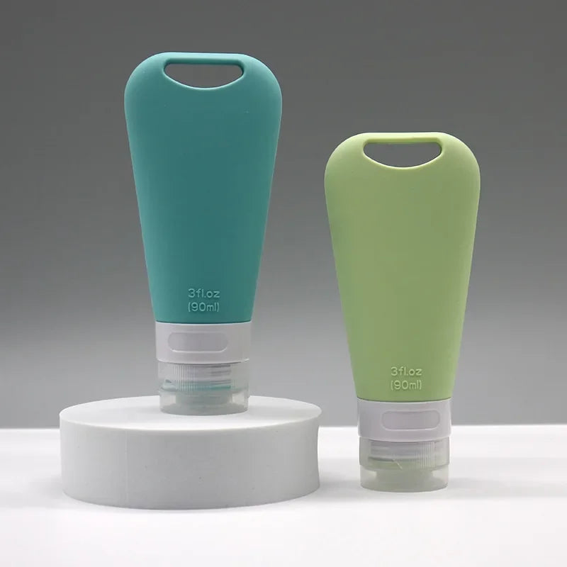 Silicone Travel Dispenser Bottles – Leakproof 90ml Containers for Toiletries