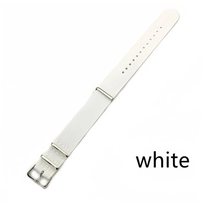Woven Nylon Watch Strap – 18mm-22mm Canvas Wristband for Men and Women