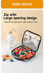 Transparent Toy Storage Bag – Large Capacity Organizer for Kids Block Toys