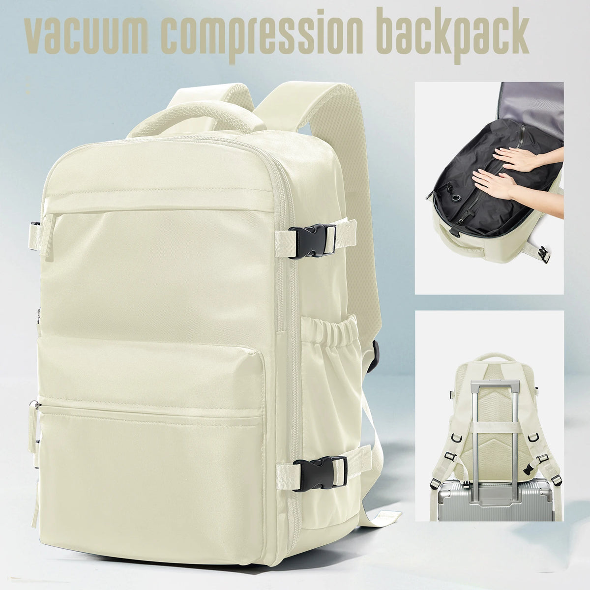 Expandable Travel Laptop Backpack – Large Capacity Business Bag for Men and Women