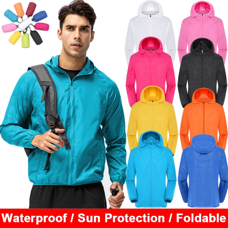 Waterproof Windbreaker Jacket – Sun Protection for Outdoor Hiking and Fishing