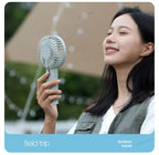Portable Handheld USB Fan – Rechargeable Stepless Speed Desktop Cooling Fan