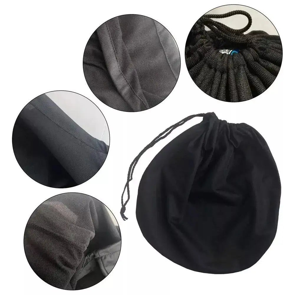 Plush Motorcycle Helmet Bag – Soft Drawstring Protective Carrier for Cycling