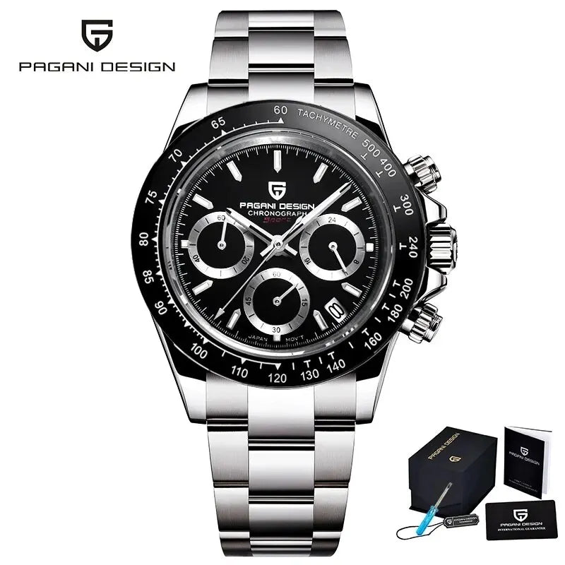 Pagani Design Gold Chronograph – Luxury Quartz Wrist Watch for Men