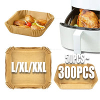 Disposable Air Fryer Liners – Non-Stick Parchment Paper for Baking and Roasting