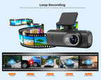 4K Dual Dash Cam – GPS WiFi Driving Recorder for Car Security