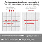 3D Self-Adhesive Brick Wallpaper – Peel and Stick Decor for Home DIY Projects
