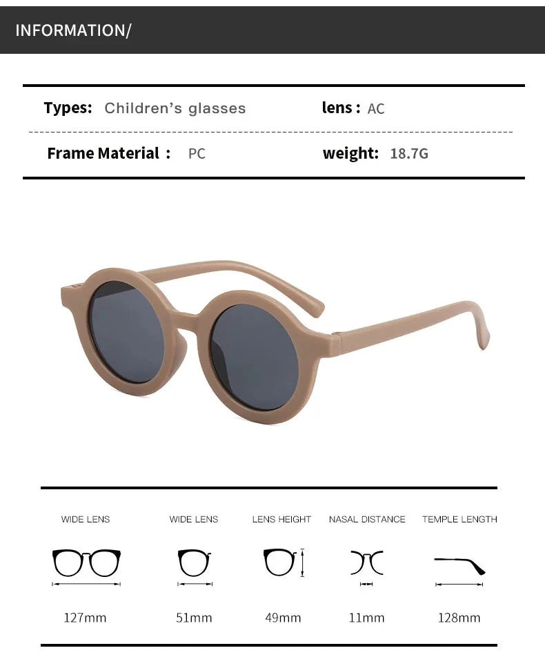 Childrens UV400 Plastic Sunglasses – Lightweight Protective Eyewear for Kids