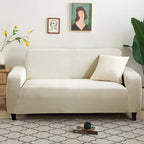 Jacquard Stretch Sofa Cover – Elastic Slipcover for L Shape and Standard Couches