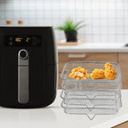 Stackable Air Fryer Rack – Stainless Steel Tray for Oven Cooking