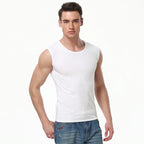 Cotton Sleeveless Compression Vest – Men's Athletic Shirt for Gym Fitness