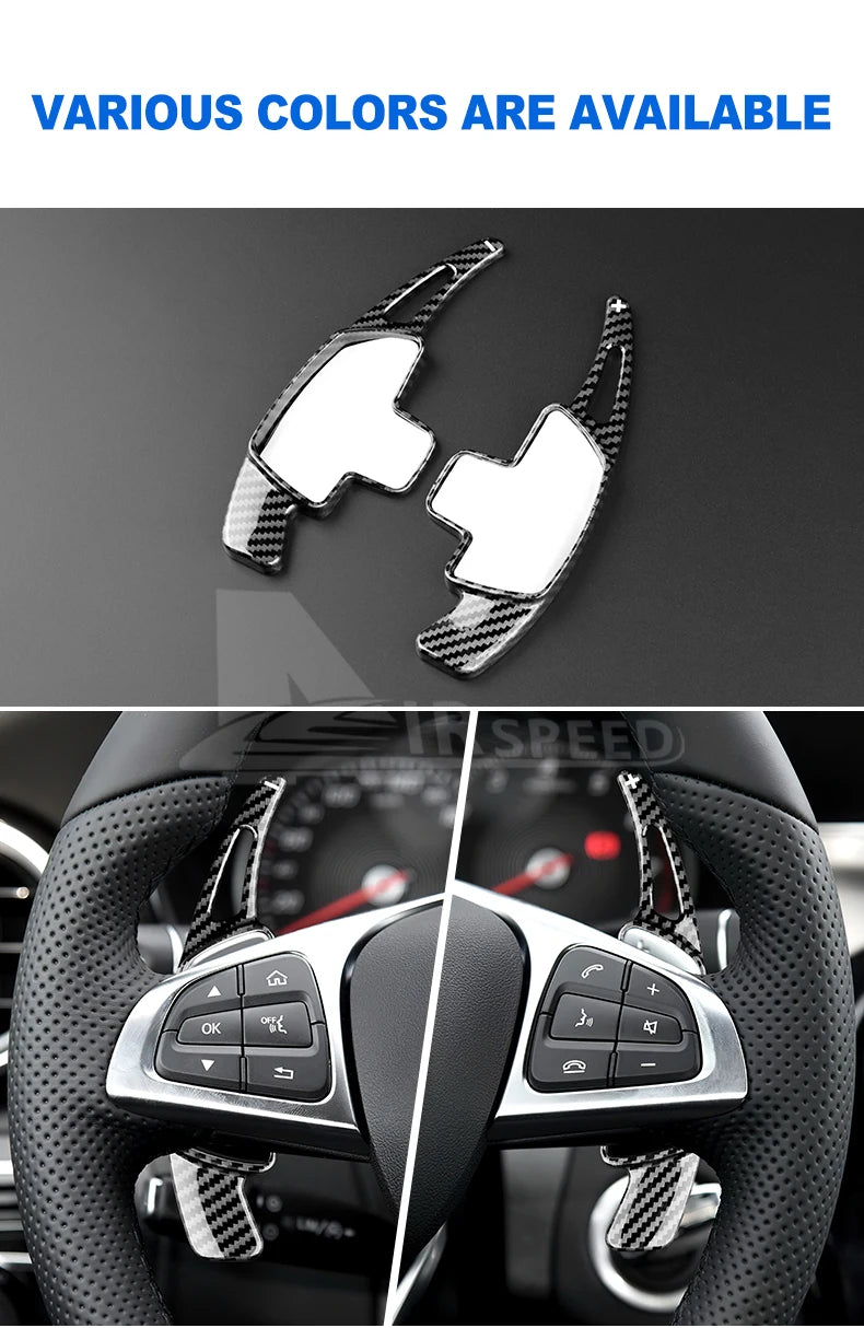 Carbon Fiber Steering Wheel Shift Paddles – Extended Shifters for Mercedes