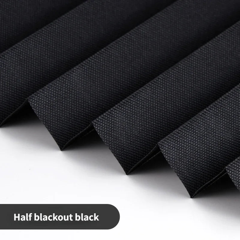 Self-Adhesive Pleated Blinds – Half Blackout Privacy Shades for Home Windows